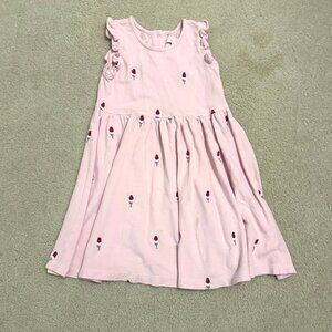 Pink Chicken Kelsey Dress with Rocket Pop Embroidery *